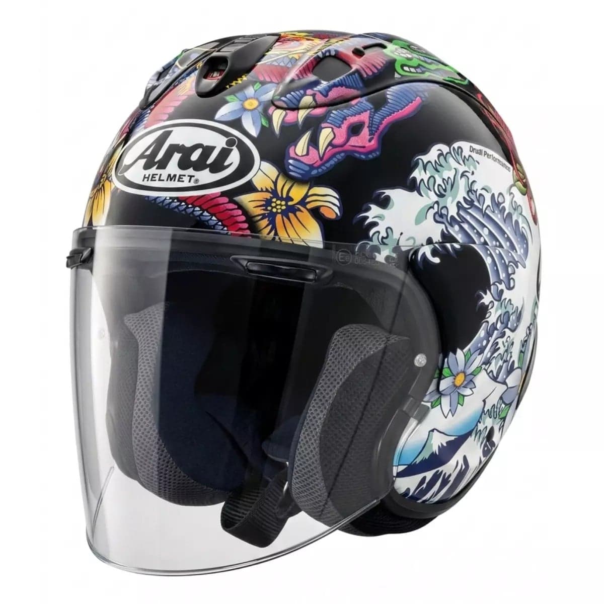 Casque Arai SZ-R Vas Evo Oriental list: Noir|Noir|Bleu