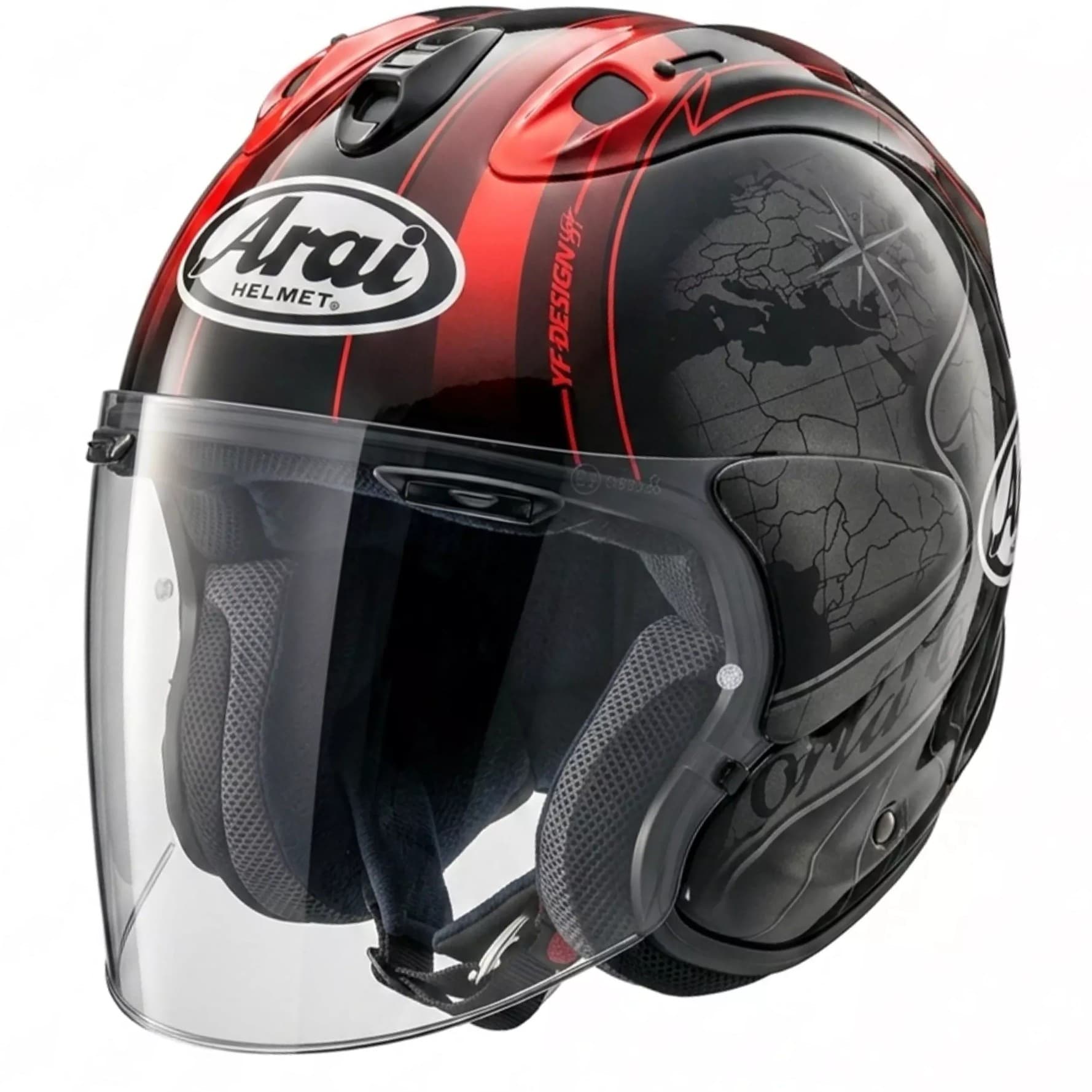 Casque Arai SZ-R Vas Evo Harada list: Noir / Rouge|Noir|Rouge