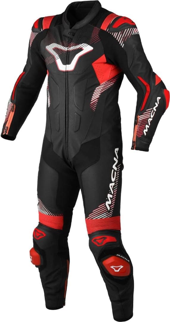 Combinaison Moto Macna Armadyl 1 pièce list: Noir / Rouge|Noir|Blanc|Rouge|Orange|Vert|Bleu