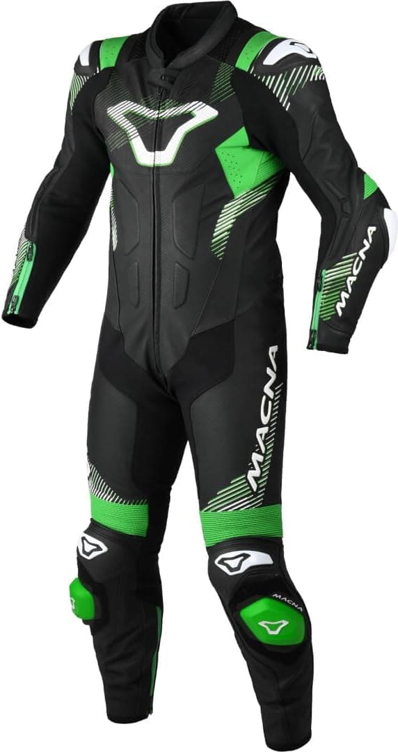 Combinaison Moto Macna Armadyl 1 pièce list: Noir / Vert|Noir|Blanc|Rouge|Orange|Vert|Bleu
