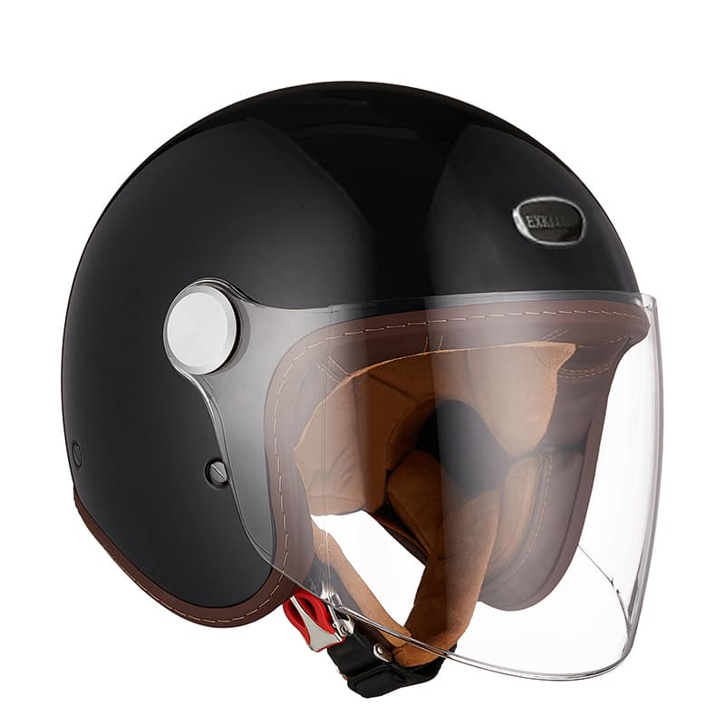 Casque Jet Exklusiv Kulte 2 list: Noir Mat|Noir|Beige