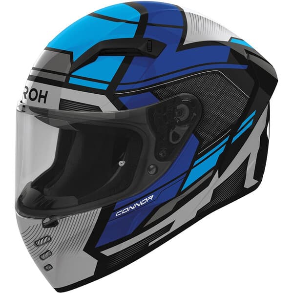 Casque Airoh Conor list: Noir / Bleu|Noir|Blanc|Gris|Rouge|Orange|Jaune|Marron|Vert|Bleu|Violet|Multicolore