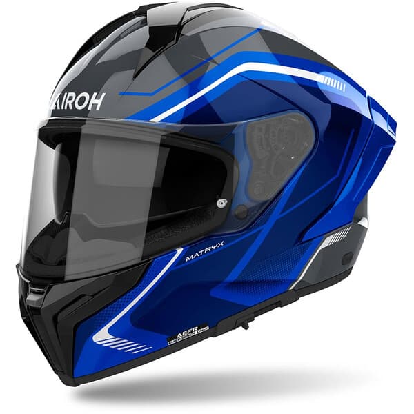 Casque Airoh MatryX list: Bleu|Noir|Blanc|Gris|Rouge|Orange|Jaune|Vert|Bleu|Violet|Rose