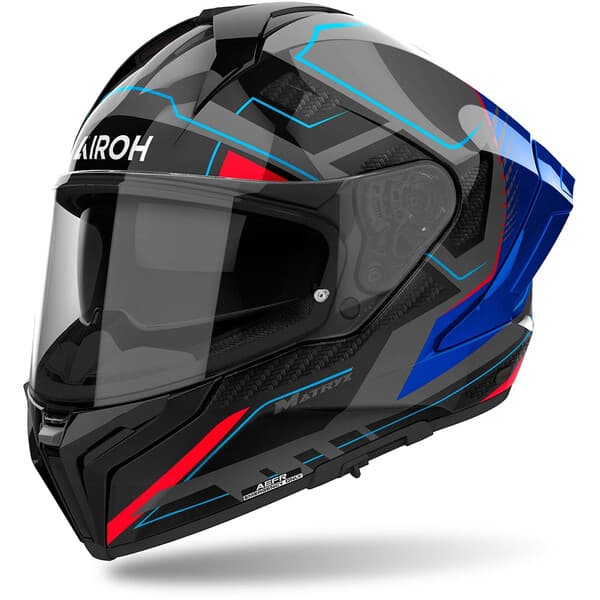 Casque Airoh MatryX list: Rouge / Bleu|Noir|Blanc|Gris|Rouge|Orange|Jaune|Vert|Bleu|Violet|Rose