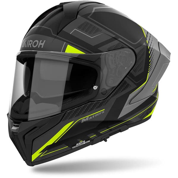Casque Airoh MatryX list: Noir / Jaune Fluo|Noir|Blanc|Gris|Rouge|Orange|Jaune|Vert|Bleu|Violet|Rose