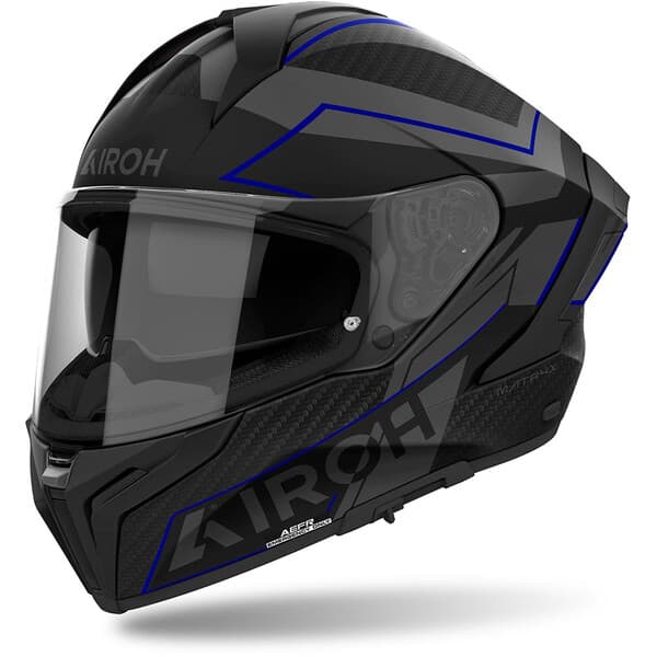 Casque Airoh MatryX list: Noir / Bleu|Noir|Blanc|Gris|Rouge|Orange|Jaune|Vert|Bleu|Violet|Rose