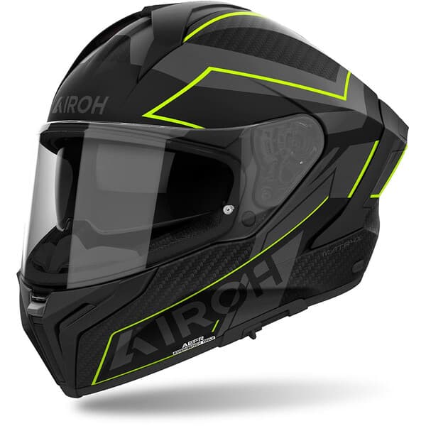 Casque Airoh MatryX list: Noir / Jaune|Noir|Blanc|Gris|Rouge|Orange|Jaune|Vert|Bleu|Violet|Rose