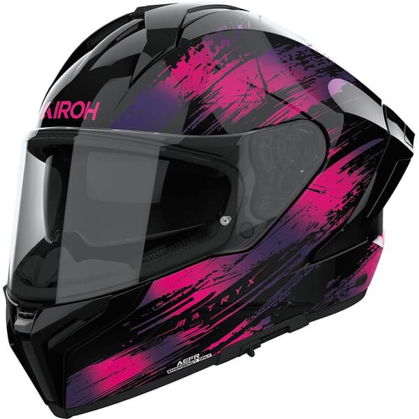 Casque Airoh MatryX list: Violet|Noir|Blanc|Gris|Rouge|Orange|Jaune|Vert|Bleu|Violet|Rose