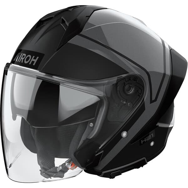 Casque Airoh H 21 list: Noir / Gris|Noir|Blanc|Gris