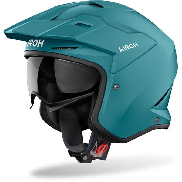 Casque Jet Airoh Kombakt list: Bleu Pétrole|Noir|Blanc|Gris|Orange|Beige|Vert|Bleu|Rose