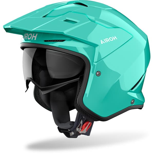 Casque Jet Airoh Kombakt list: Turquoise|Noir|Blanc|Gris|Orange|Beige|Vert|Bleu|Rose