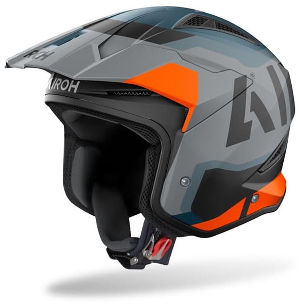 Casque Airoh TRR 2 list: Noir / Orange|Noir|Blanc|Gris|Rouge|Orange|Jaune|Vert|Bleu