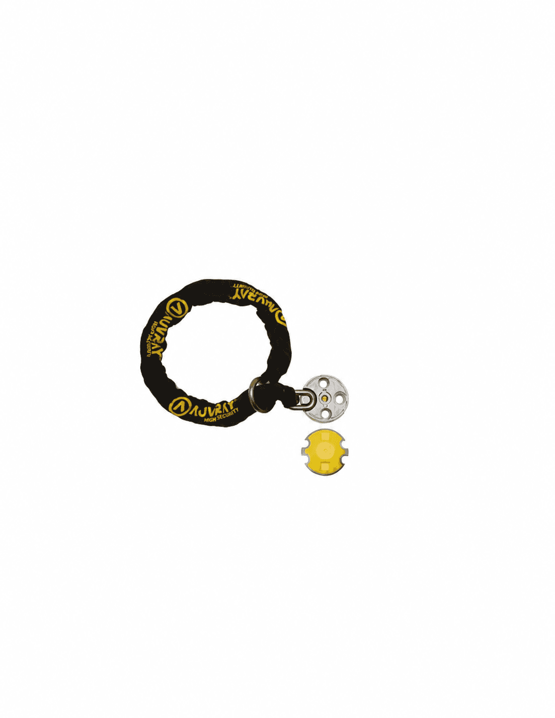 Chaine Lasso Antivol Auvray Ø12 + PFT list: Noir|Jaune
