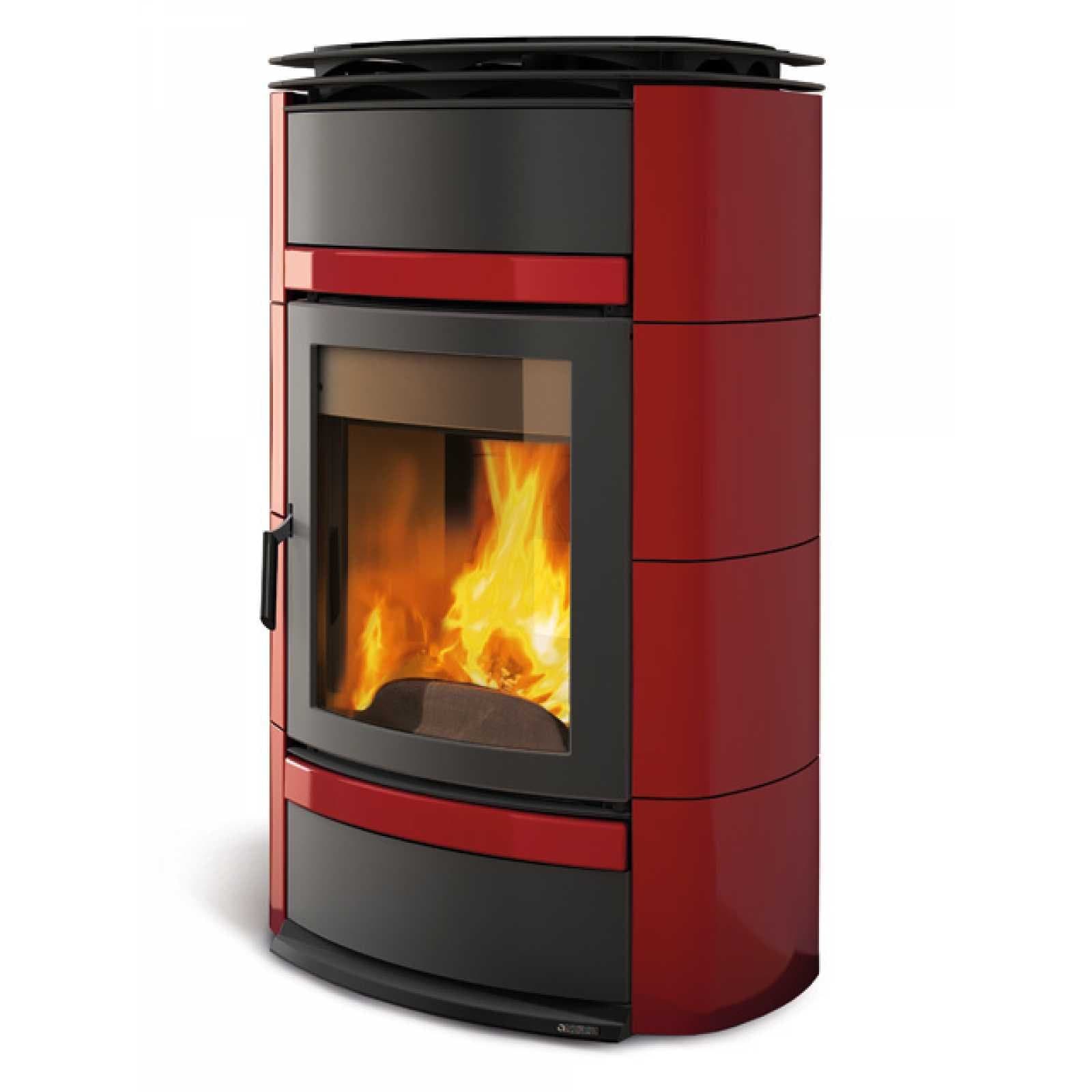Kamna na dřevo s výměníkem Norma S Idro DSA – 25 kW – italská litina s keramikou