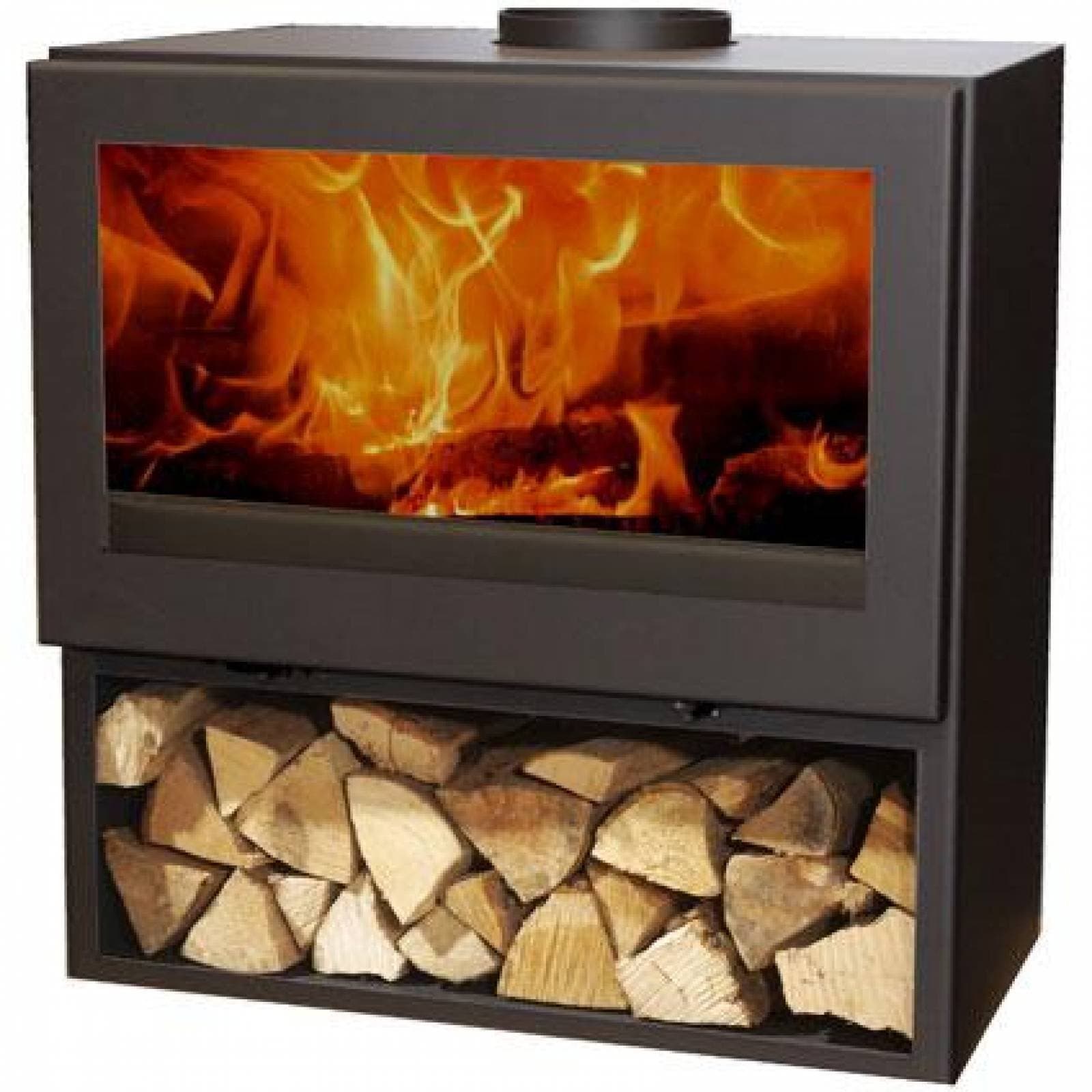 Krbová kamna Panadero Fenix 7 kW – turbo konvekce, 7★ Flamme Verte, moderní design, Španělsko