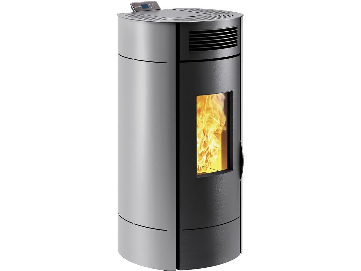 Peletová Kamna Lodi 8 Hermetic Wi-Fi – 3,1 až 8 kW, Šedá