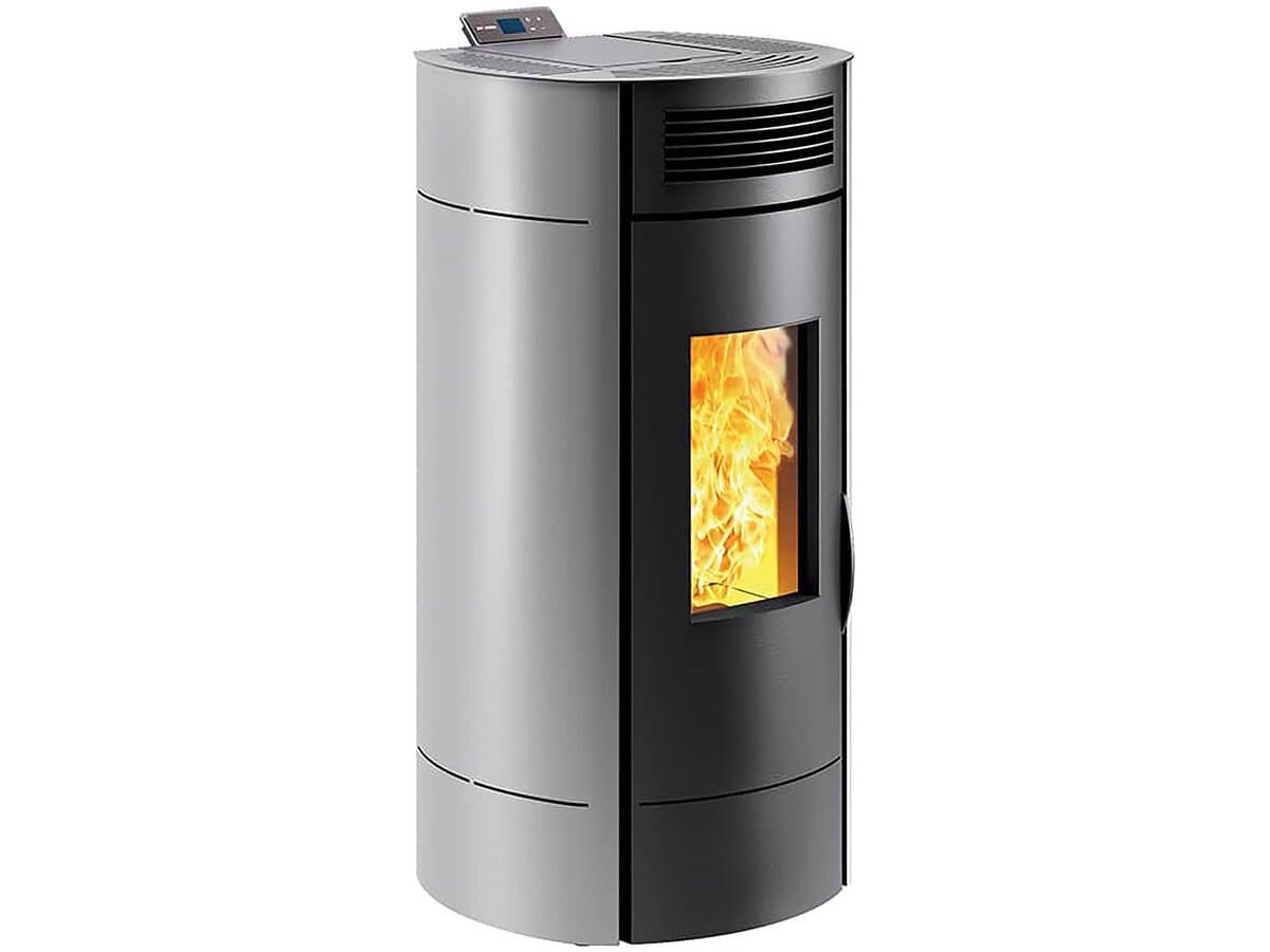 Peletová Kamna Lodi 10 Wi-Fi – 3 až 9,5 kW, Šedá