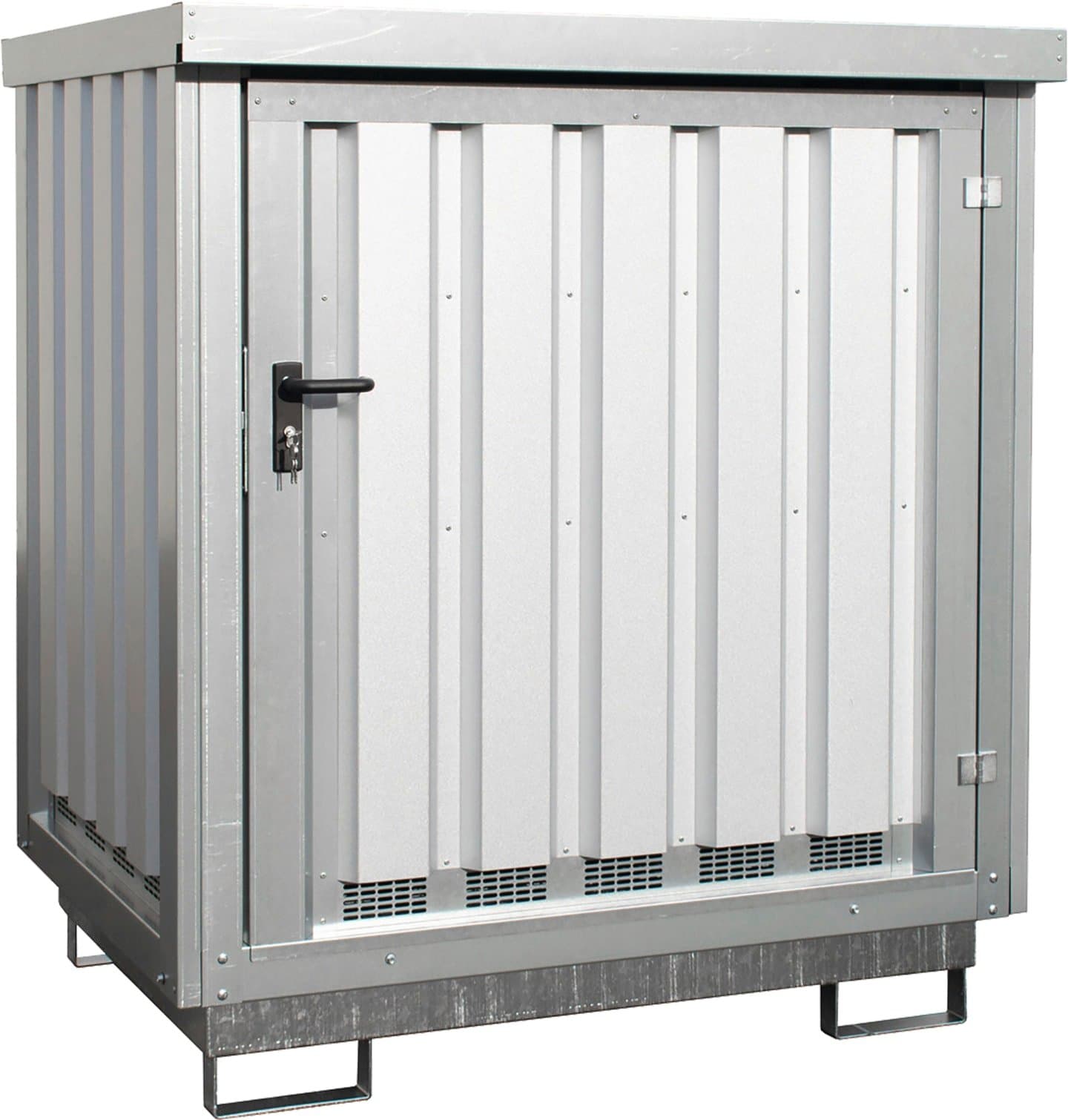 BAUER® SÜDLOHN Gefahrstoffdepot "GD-E 2" für zwei 200 Liter-Fässer, mit Gitterrost, 4495-31-0000-7