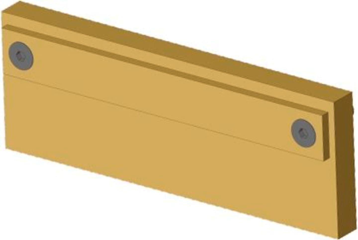 Wiedenmann® Schürfleiste Kunststoff mit Befestigungsteilen für Schneepflug Vario 3355, 1233070