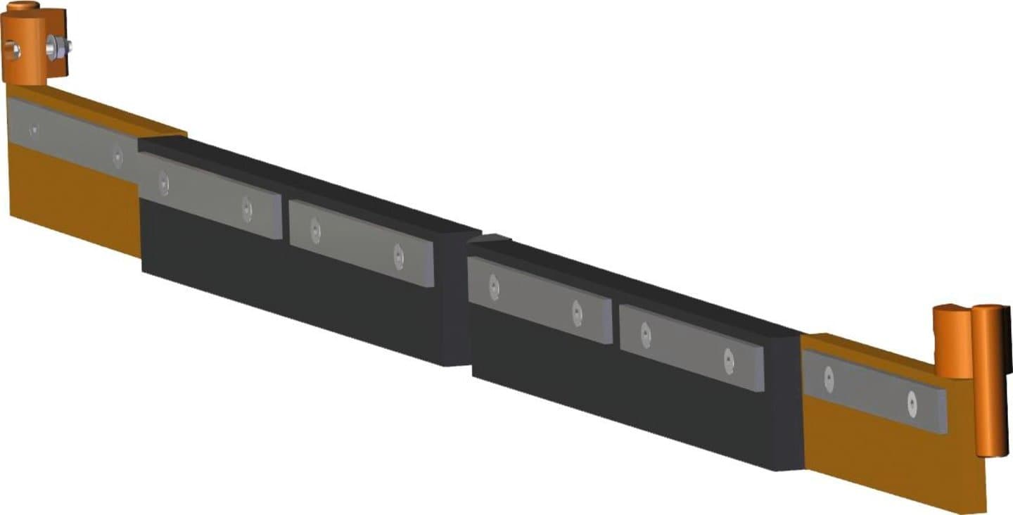 Wiedenmann® Schürfleiste Kunststoff mit Befestigungsteilen für Schneepflug Vario Flex, 1252223