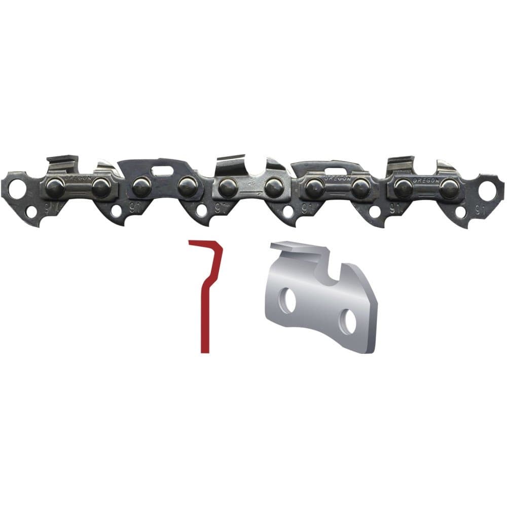 Oregon® Sägekette "AdvanceCut™ 91PX" 3/8" Low Profile™ .050"/1,3 mm, 1.632 Treibglieder, Halbmeißel, Rollenware, 91PX-100R