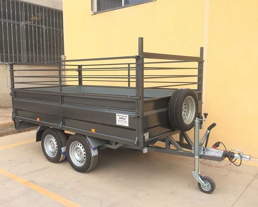 Reboque 2 eixos 3.000 x 1.700 x 500 Rodas por baixo – Mma 750 kg