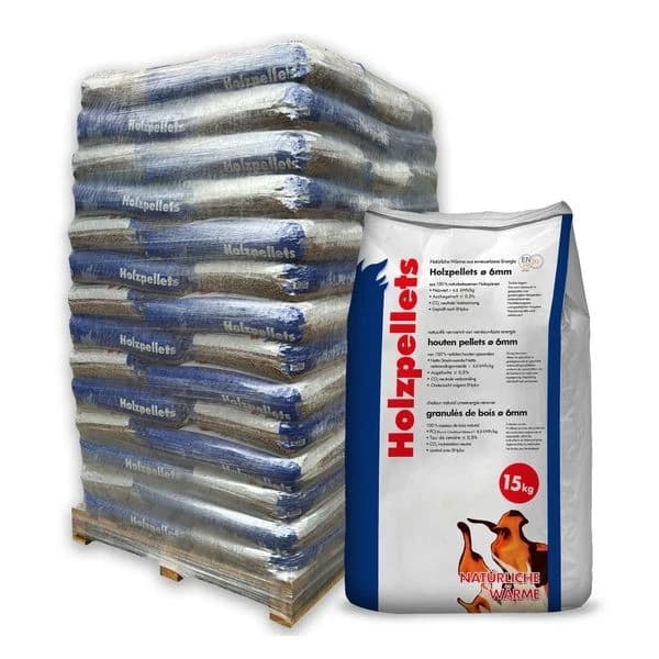 Holzpellets 70 x 15kg 6mm volle Palette 1050 kg