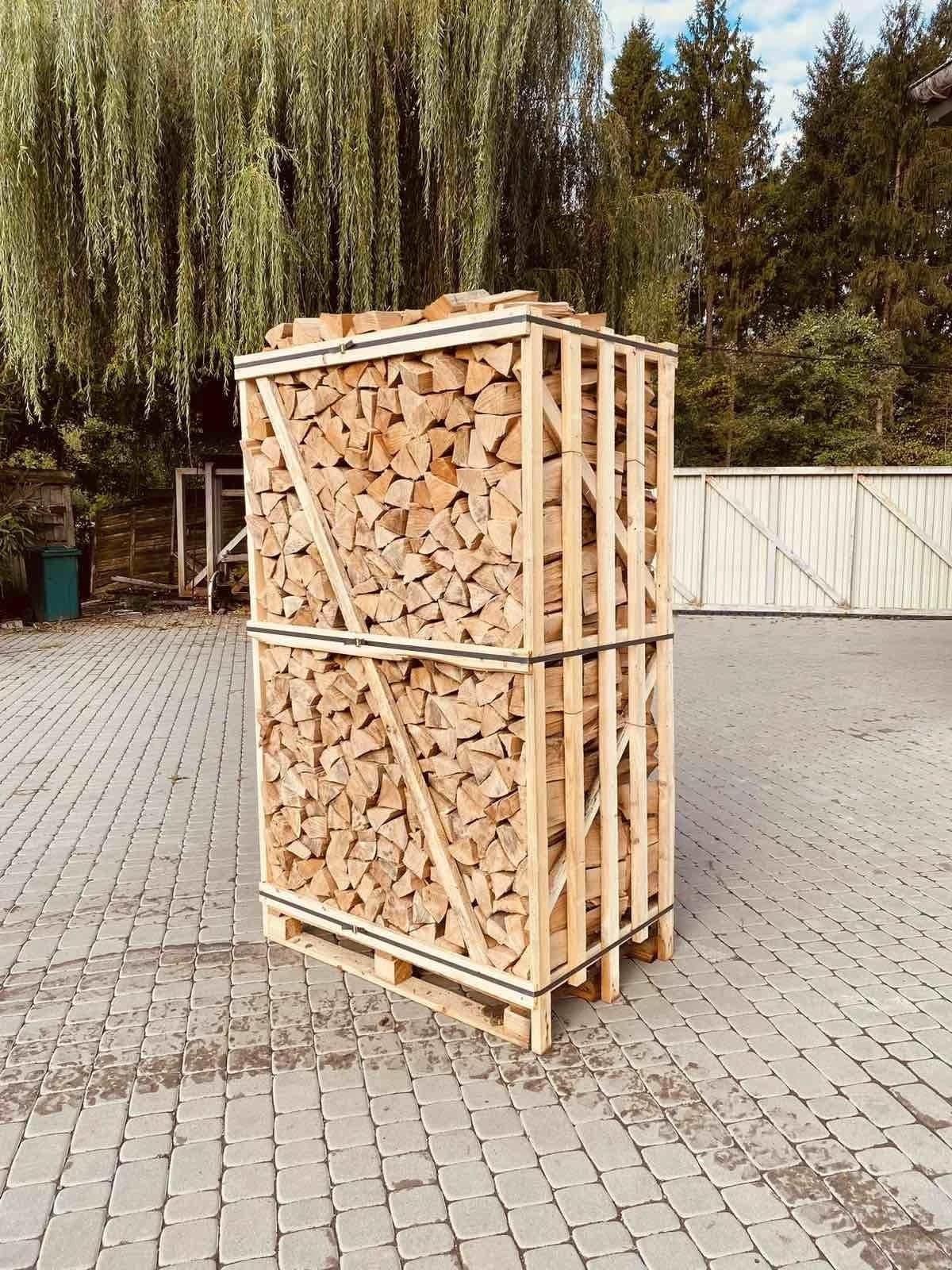 Buchenholz Brennholz Feuerholz Kaminholz 980kg Vorgetrocknet 25cm/2 RM/Ofen✅
