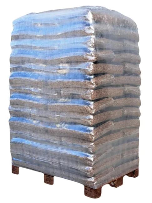 Palet de pellets Enplus A1 Ecopellets en sacos de 15 kg para calefacción