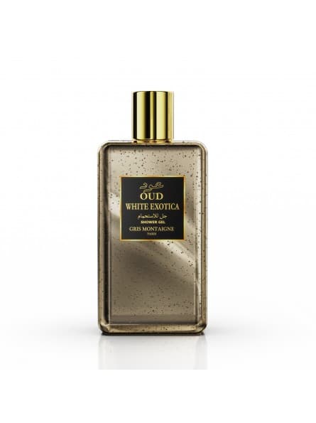 Gris Montaigne - Gel Douche Oud White Exotica, Enrichi en Huiles Essentielles, Parfum Envoûtant, Éveil des Sens