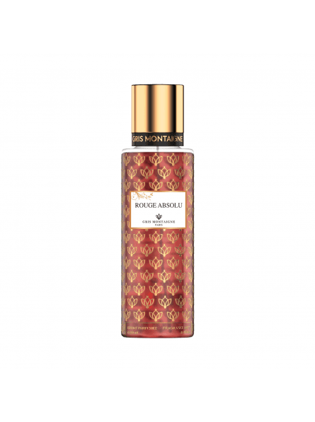 ROUGE ABSOLU – Brume Parfumée 250 ml, Notes de Jasmin, Safran et Ambre Gris, Élégance et Sensualité, Gris Montaigne