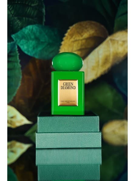 Gris Montaigne - Green Diamond Parfum 75 ML, Unisexe, Essence de Rose, Vanille Ambrée