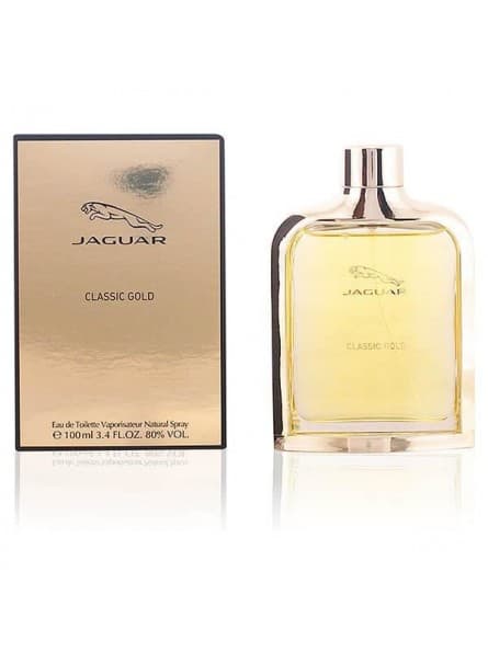 Jaguar - Parfum Homme Classic Gold, Eau de Toilette 100 ml, Aromatique Fruité Boisé, 100% Authentique