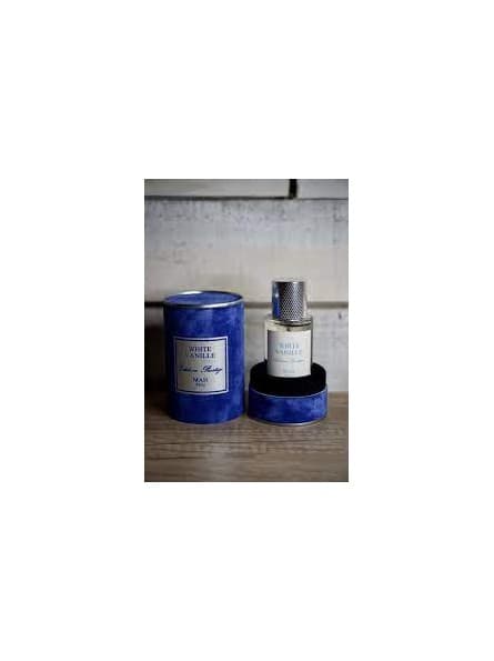 M.A.H - Eau de Parfum Unisexe WHITE VANILLE, 50 ml, Notes de Coco et Ylang Ylang - Mah