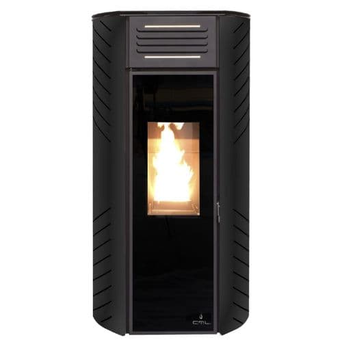 estufa de pellets ctl zara 10 kw negra