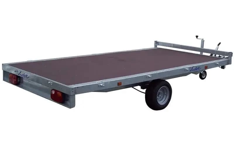 Remorque plateau 33630 Lider Roues dessous – 3.50 m – 1500 Kg – 1 essieu