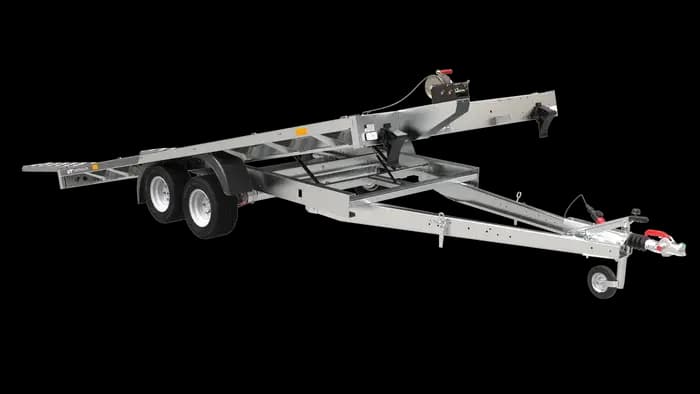 Remorque plate basculante 400×200 UNIPLAT 4020S P 2700 kg
