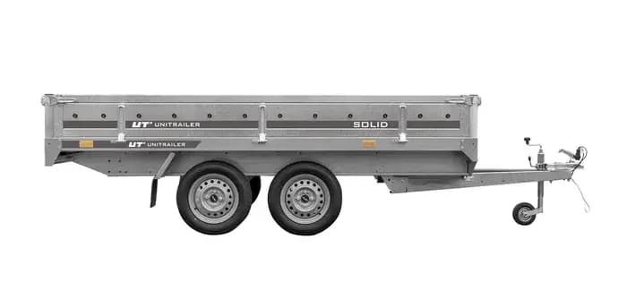 Remorque 2 essieux 304×153 UNITRAILER SOLID 300/2 PTAC 750 kg