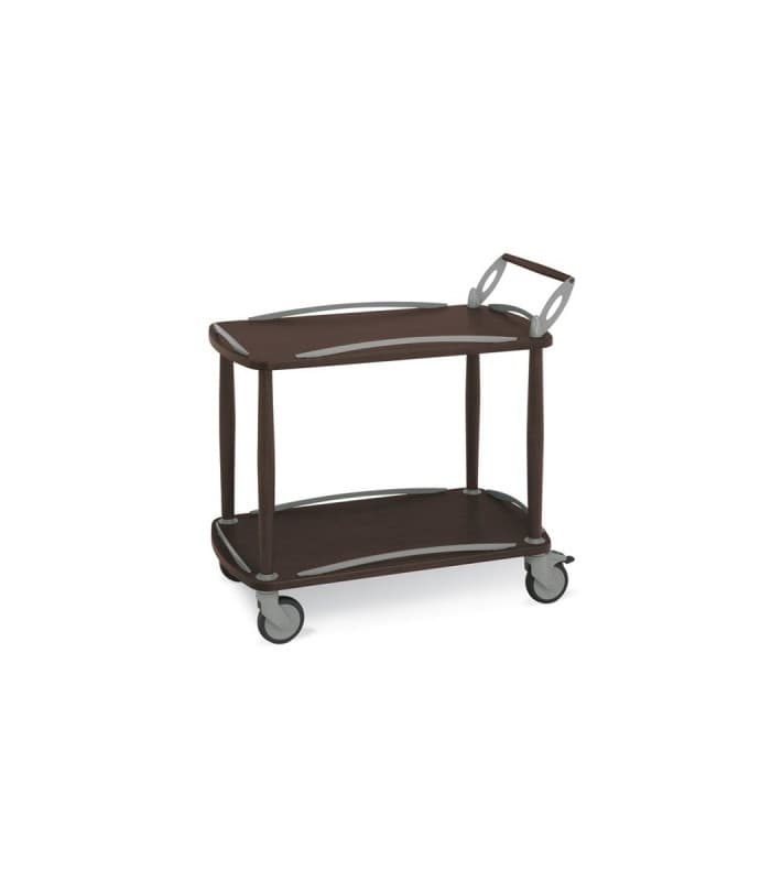 Chariot inox de service - Equipement matériel CHR - 3 plateaux