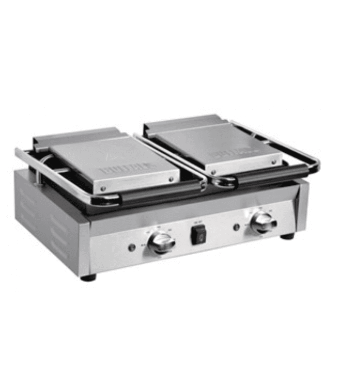 Grill de contact double rainuré/rainuré - Grand modèle