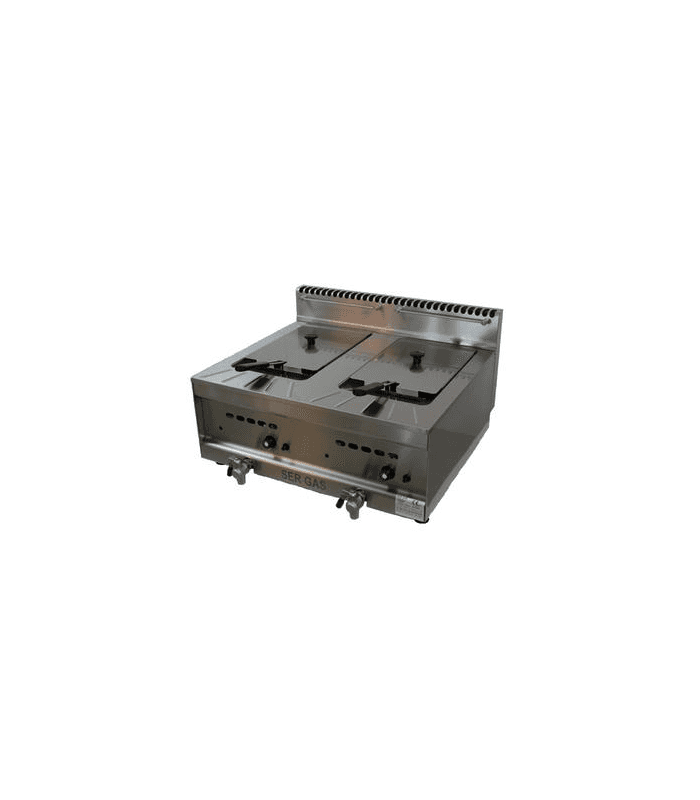 Friteuse à gaz 2 x 10 litres