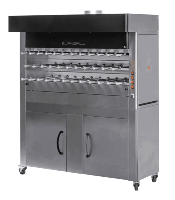 Churrasco professionnel de 8 à 35 broches ou épées, électrique - CM35