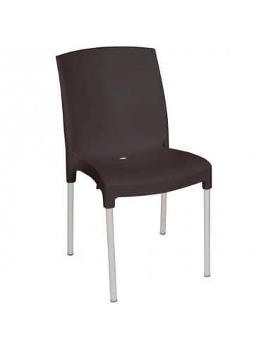 Chaises bistro empilable noir Bolero (Lot de 4)