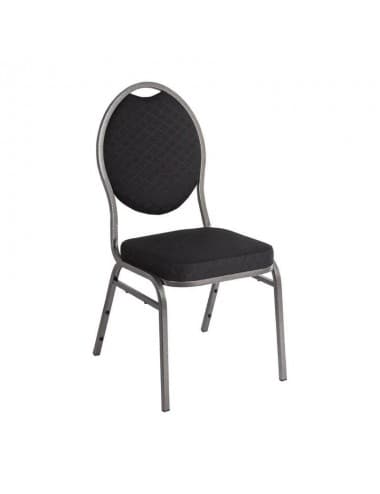 Chaises de banquet dossier ovale Bolero lot de 4