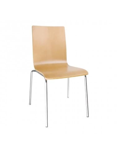 Chaises intérieures avec placage hêtre naturel Bolero (Lot de 4)
