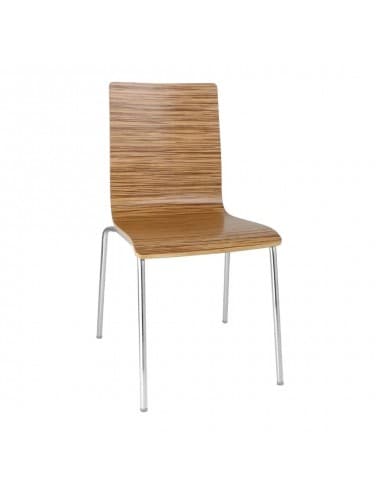 Chaises intérieures avec placage hêtre zébrano Bolero (Lot de 4)