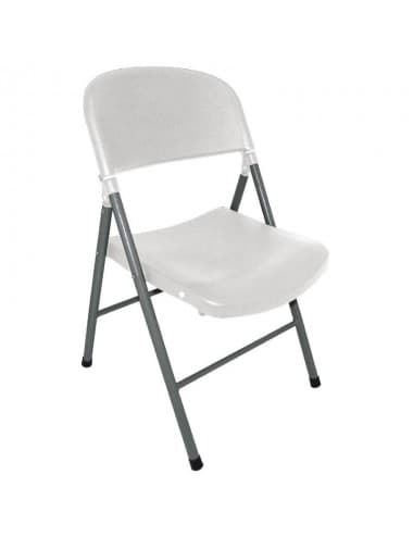 Chaises pliantes Bolero blanches et grises