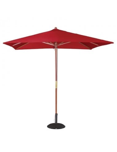 Parasol carré Bolero 2,5m rouge