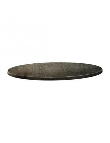 Plateau de table rond Topalit Classic Line béton 60cm