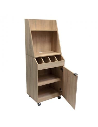 Meuble de service haut monté coloris bois clair chianti